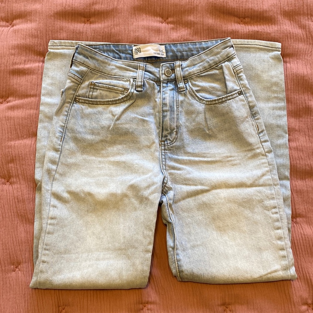RSQ vintage mom jean light wash